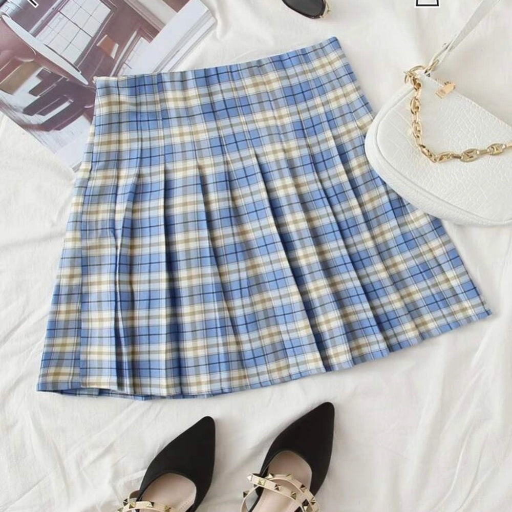 Plad Mini Skirt